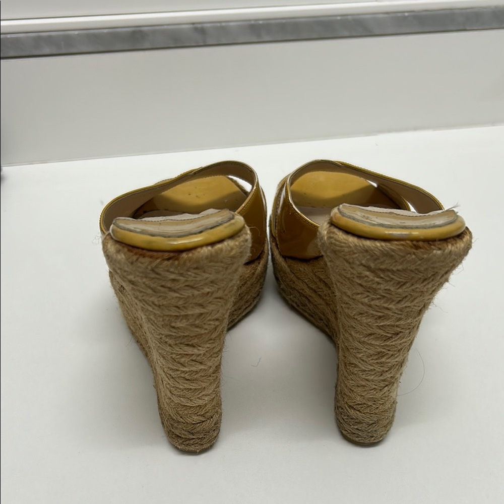 Jimmy Choo Yellow Platform Sandals size 6 - Picture 3 of 9